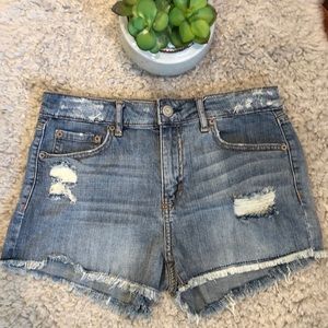 Aeropostale High Waisted Denim Shorts